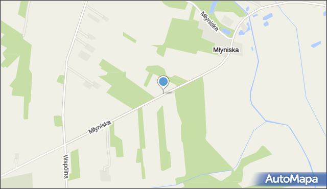 Młyniska gmina Michów, Młyniska, mapa Młyniska gmina Michów