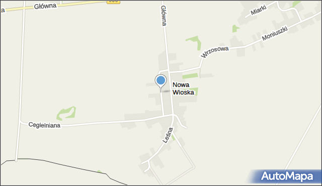 Nowa Wioska gmina Krzyżanowice, Młodzieżowa, mapa Nowa Wioska gmina Krzyżanowice