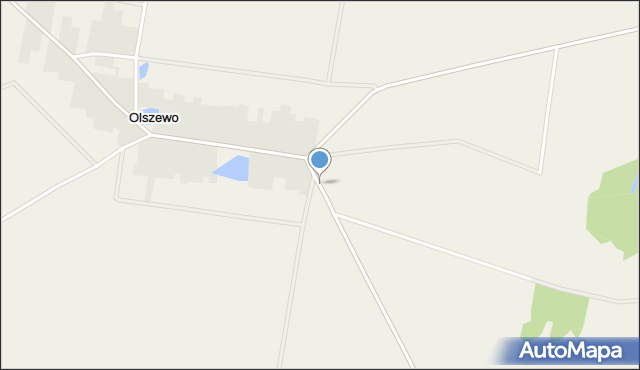 Olszewo gmina Żuromin, Mleczna, mapa Olszewo gmina Żuromin