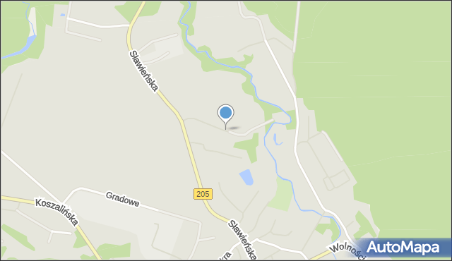Polanów powiat koszaliński, Młyńska, mapa Polanów powiat koszaliński