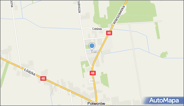 Potworów powiat przysuski, Młyńska, mapa Potworów powiat przysuski