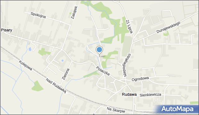Rudawa gmina Zabierzów, Młyńska, mapa Rudawa gmina Zabierzów