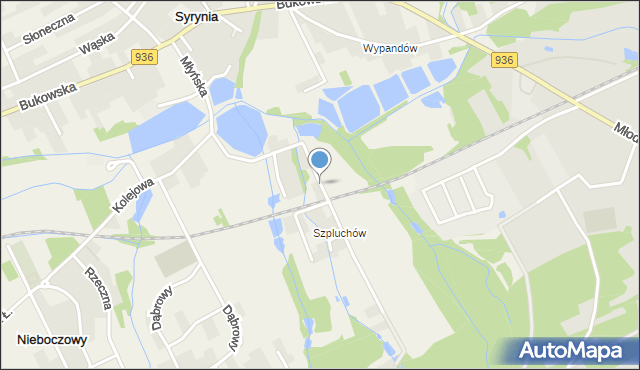 Syrynia, Młyńska, mapa Syrynia