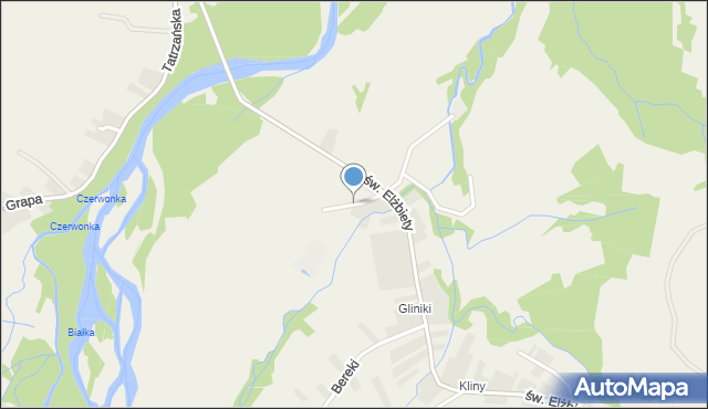 Trybsz, Młyńska, mapa Trybsz