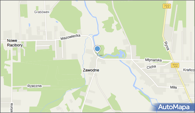 Wilcza Wólka, Młynarska, mapa Wilcza Wólka