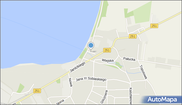 Żnin, Młyńska, mapa Żnin