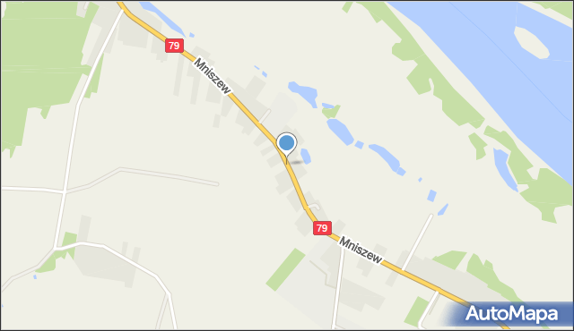 Mniszew gmina Magnuszew, Mniszew, mapa Mniszew gmina Magnuszew