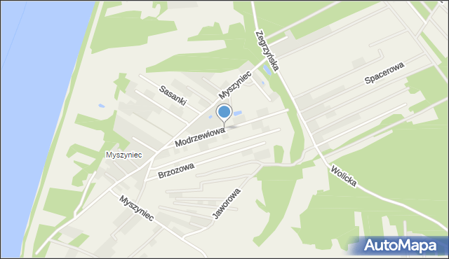 Arciechów gmina Radzymin, Modrzewiowa, mapa Arciechów gmina Radzymin