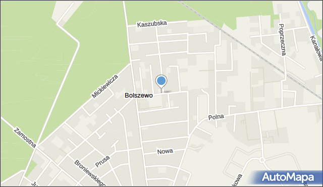 Bolszewo, Morelowa, mapa Bolszewo