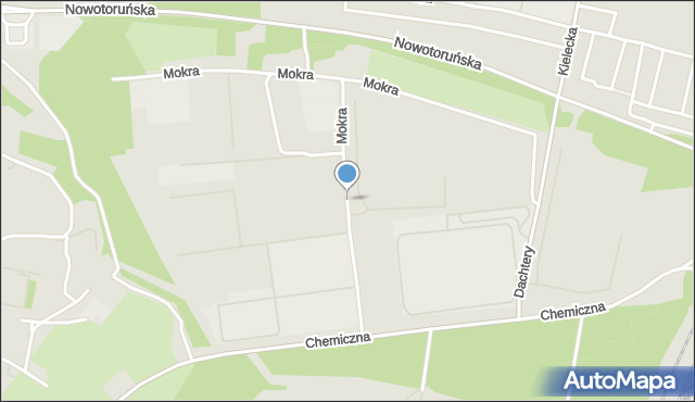 Bydgoszcz, Mokra, mapa Bydgoszczy