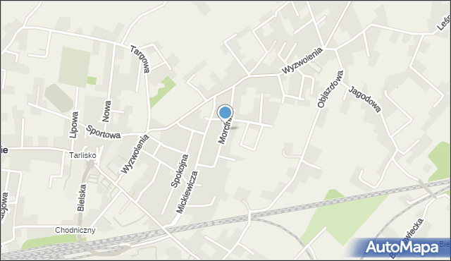 Chybie, Morcinka Gustawa, mapa Chybie