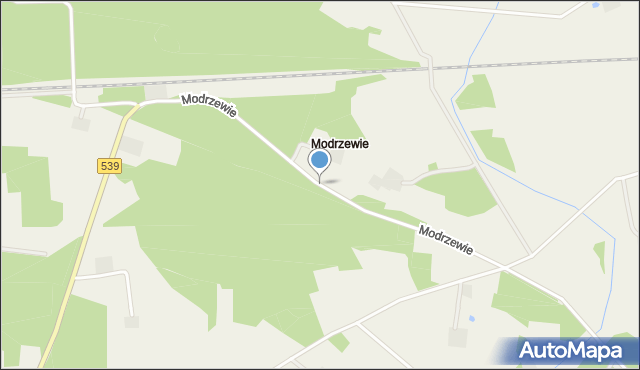 Czermno gmina Skępe, Modrzewie, mapa Czermno gmina Skępe