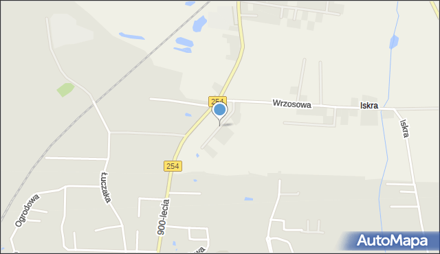 Dąbrówka gmina Mogilno, Modrakowa, mapa Dąbrówka gmina Mogilno