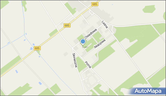 Dubicze Cerkiewne, Modrzewiowa, mapa Dubicze Cerkiewne