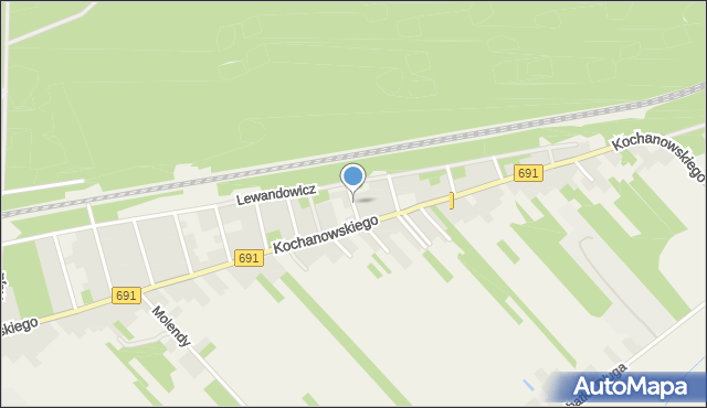 Garbatka-Letnisko, Moniuszki Stanisława, mapa Garbatka-Letnisko