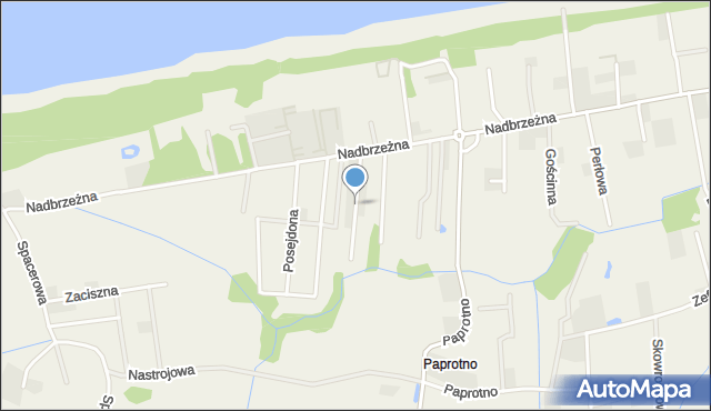 Gąski gmina Mielno, Morskich Fal, mapa Gąski gmina Mielno