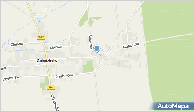 Golędzinów, Moniuszki Stanisława, mapa Golędzinów