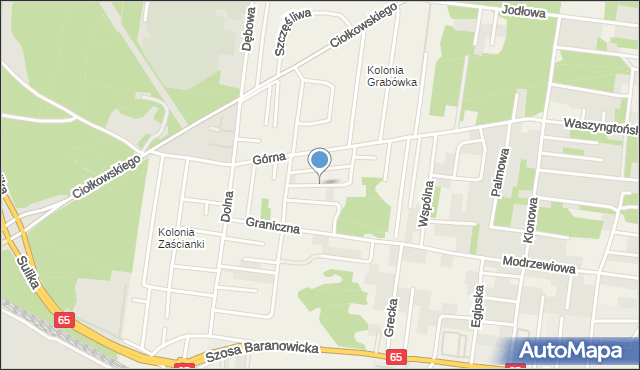 Grabówka powiat białostocki, Mokra, mapa Grabówka powiat białostocki