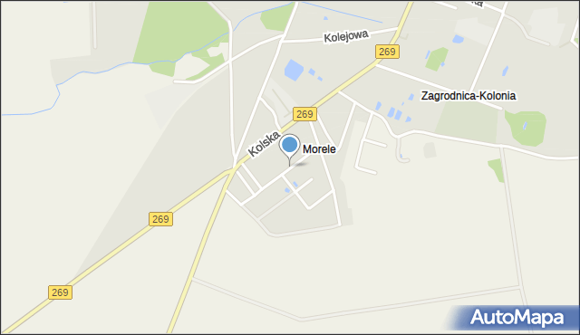 Izbica Kujawska, Morelowa, mapa Izbica Kujawska