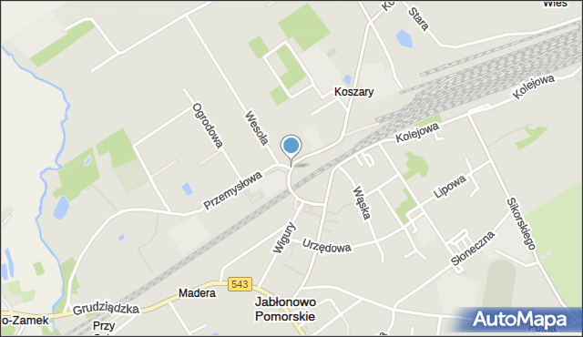 Jabłonowo Pomorskie, Mostowa, mapa Jabłonowo Pomorskie