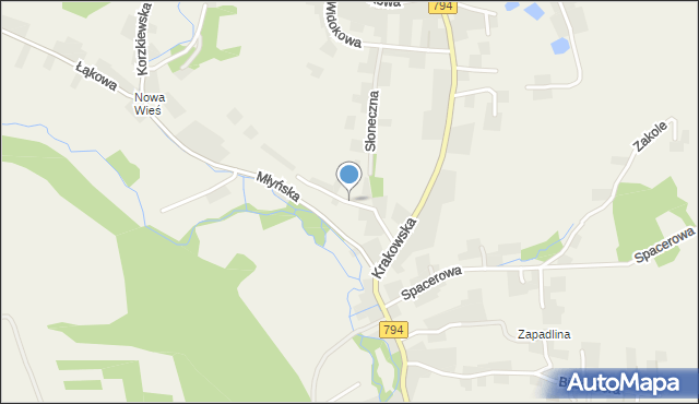 Januszowice gmina Zielonki, Modrzewiowa, mapa Januszowice gmina Zielonki