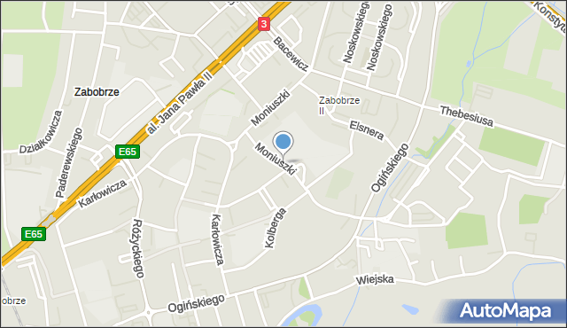 Jelenia Góra, Moniuszki Stanisława, mapa Jelenia Góra