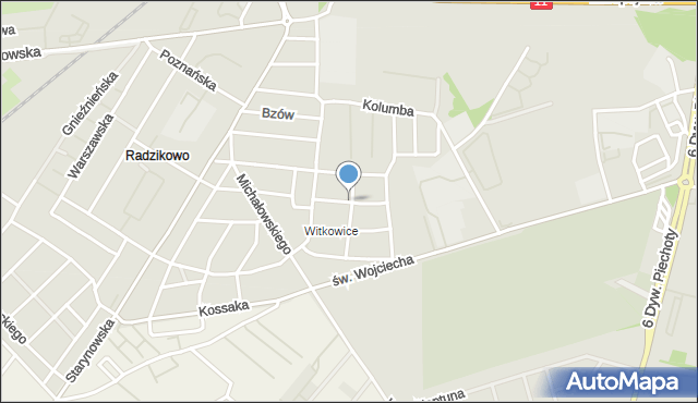 Kołobrzeg, Morcinka Gustawa, mapa Kołobrzegu