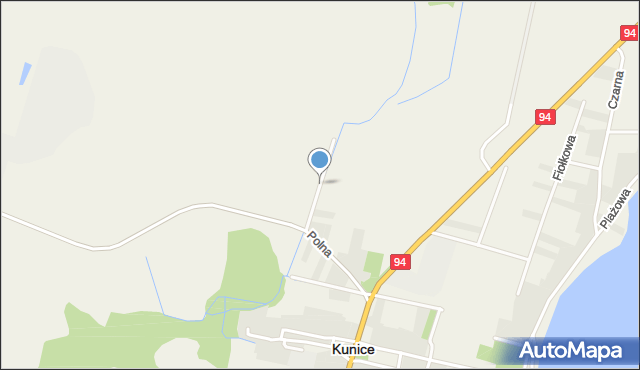 Kunice powiat legnicki, Morelowa, mapa Kunice powiat legnicki