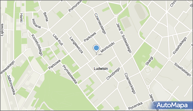 Legionowo, Moniuszki Stanisława, mapa Legionowo