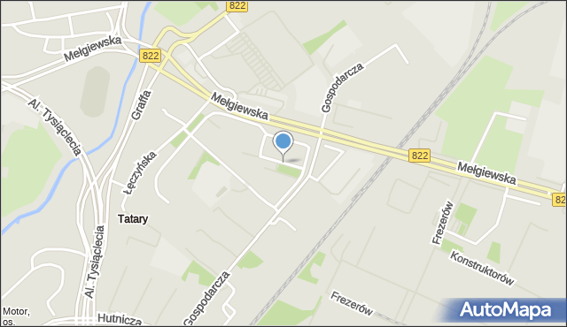 Lublin, Motorowa, mapa Lublina