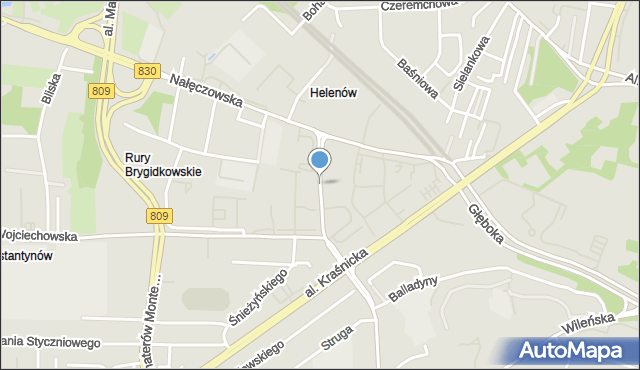 Lublin, Morwowa, mapa Lublina