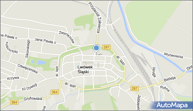 Lwówek Śląski, Morcinka Gustawa, mapa Lwówek Śląski