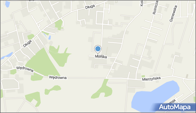 Mierzyn gmina Dobra (Szczecińska), Morska, mapa Mierzyn gmina Dobra (Szczecińska)