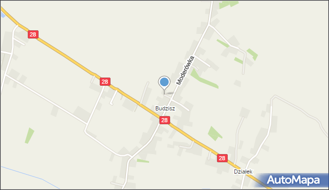 Moderówka, Moderówka, mapa Moderówka