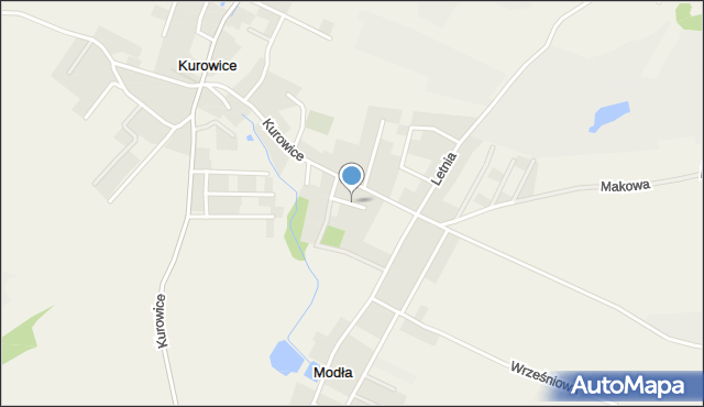 Modła gmina Jerzmanowa, Modła, mapa Modła gmina Jerzmanowa