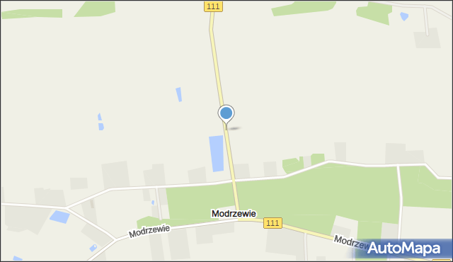 Modrzewie gmina Goleniów, Modrzewie, mapa Modrzewie gmina Goleniów