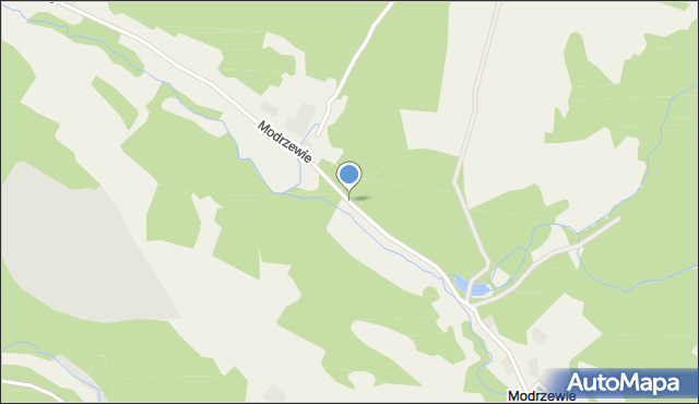 Modrzewie gmina Wleń, Modrzewie, mapa Modrzewie gmina Wleń