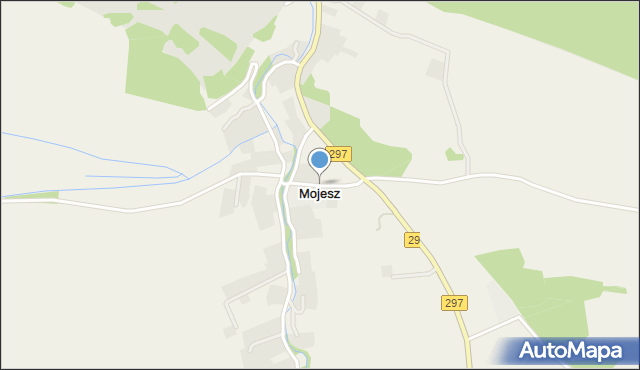 Mojesz, Mojesz, mapa Mojesz