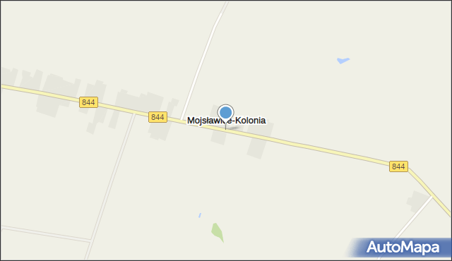 Mojsławice-Kolonia, Mojsławice-Kolonia, mapa Mojsławice-Kolonia