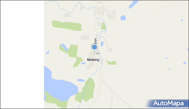 Mokiny, Mokiny, mapa Mokiny