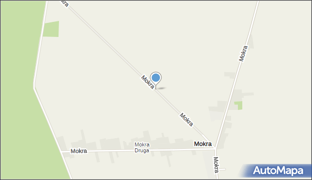 Mokra gmina Miedźno, Mokra, mapa Mokra gmina Miedźno