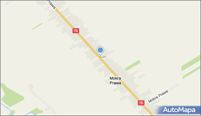 Mokra Prawa, Mokra Prawa, mapa Mokra Prawa