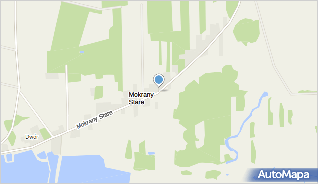 Mokrany Stare, Mokrany Stare, mapa Mokrany Stare