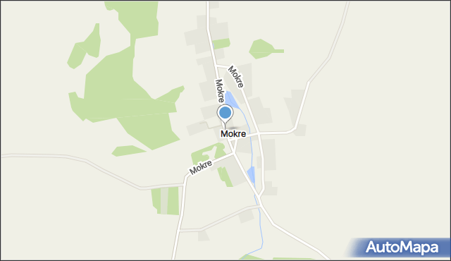 Mokre gmina Maszewo, Mokre, mapa Mokre gmina Maszewo