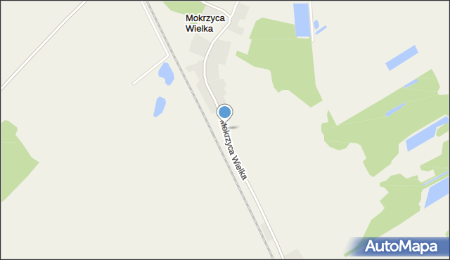 Mokrzyca Wielka, Mokrzyca Wielka, mapa Mokrzyca Wielka
