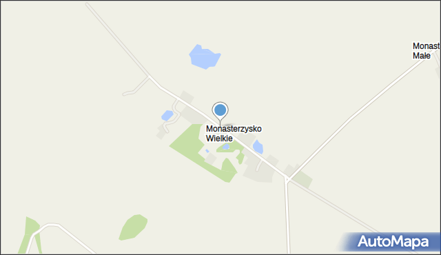 Monasterzysko Wielkie, Monasterzysko Wielkie, mapa Monasterzysko Wielkie