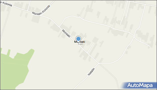 Moniaki, Moniaki, mapa Moniaki