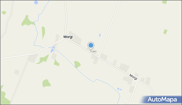 Morgi gmina Przerośl, Morgi, mapa Morgi gmina Przerośl