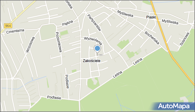 Niepołomice, Modrzejewskiej Heleny, mapa Niepołomice