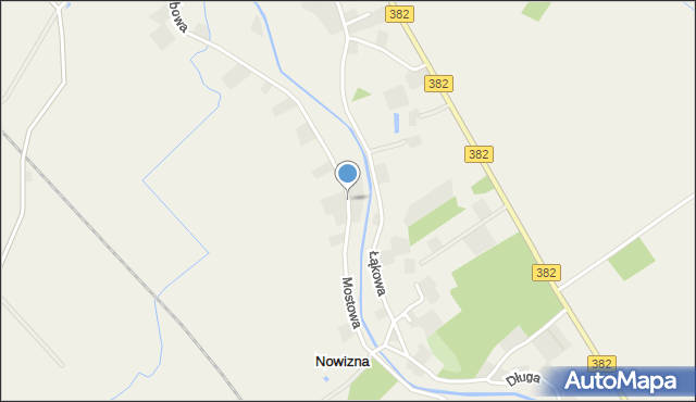 Nowizna gmina Dzierżoniów, Mostowa, mapa Nowizna gmina Dzierżoniów
